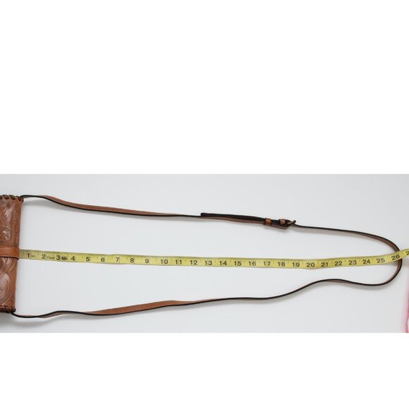 Patricia Nash Torri Purse Tooled Leather Clutch Convertible Crossbody Bag Brown - Picture 10 of 12